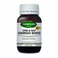 Thompson's Ginkgo 6000 One-a-Day 60 Capsules Thompson's Ginkgo 6000 One-a-Day 60 Capsules
